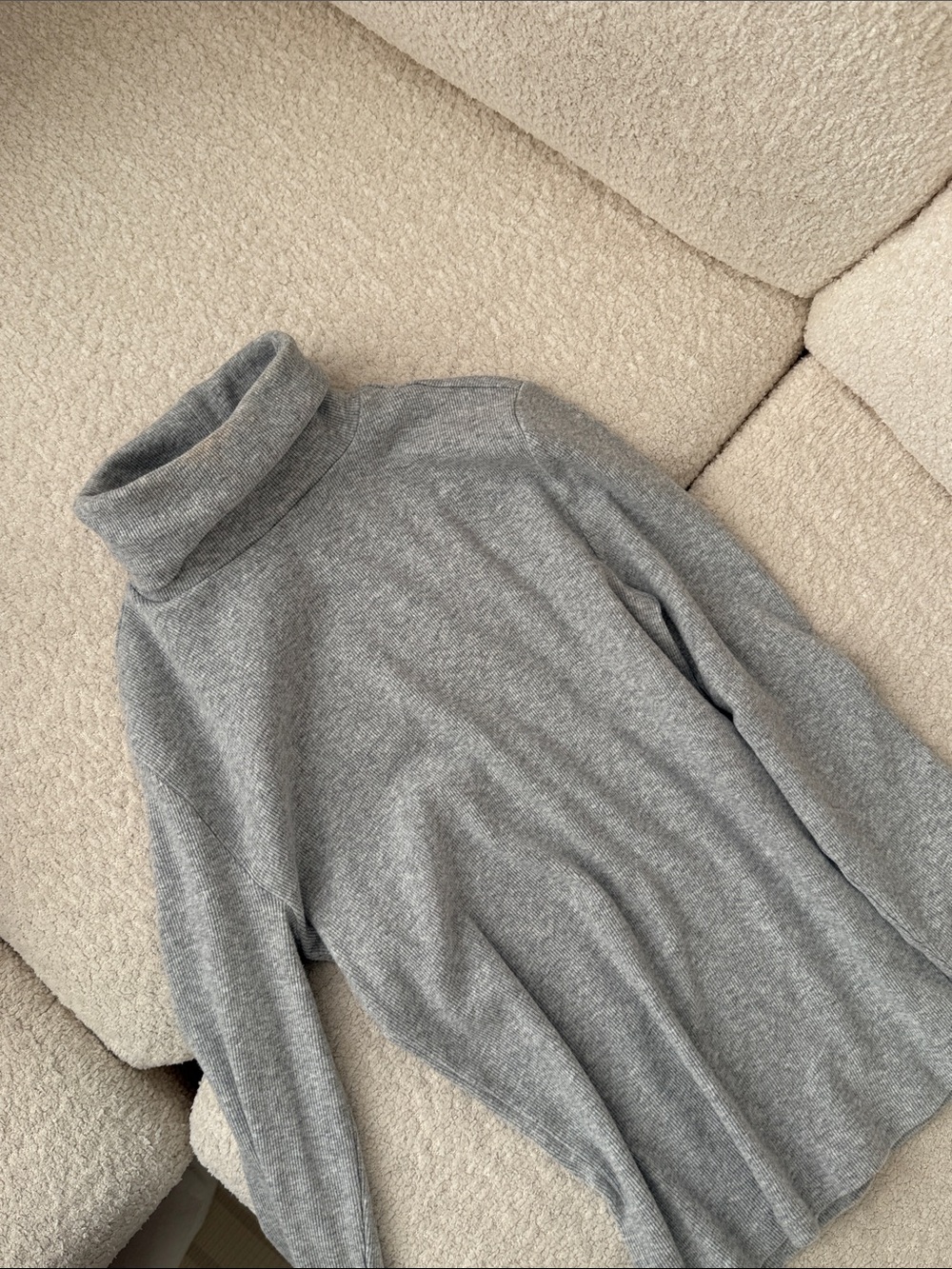 TNA Gray Heather Cozy Turtleneck Sweater